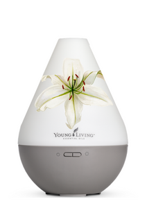 White Lily Dewdrop Diffuser Decal